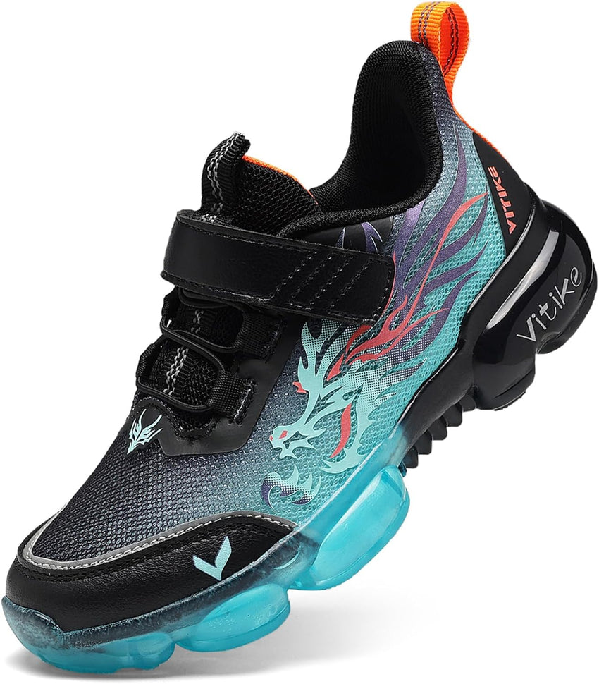 JMFCHI Kids Sneakers Boys Girls Tennis Running Shoes Outdoor Hiking Sneaker for Boys Athletic Breathable