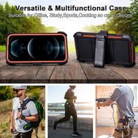 Phone Cases for iPhone 12 Pro Max Case Black with Belt Clip,3 Layers of Sturdy,Military Grade Shockproof ProMax Holster Protective Cases for Heavy Duty iPhone 12 Pro Max Phone Case Black Blue