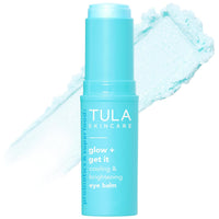TULA Skin Care Eye Balm Glow & Get It - Dark Circle Treatment, Instantly Hydrate and Brighten Undereye Area, Portable and Perfect to Use On-the-go, 0.35 oz.