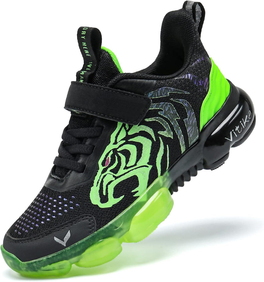 JMFCHI Boys Girls Kids' Sneakers Knitted Mesh Sports Shoes Breathable Lightweight Running Shoes for Kids Fashion Athletic Casual Shoes