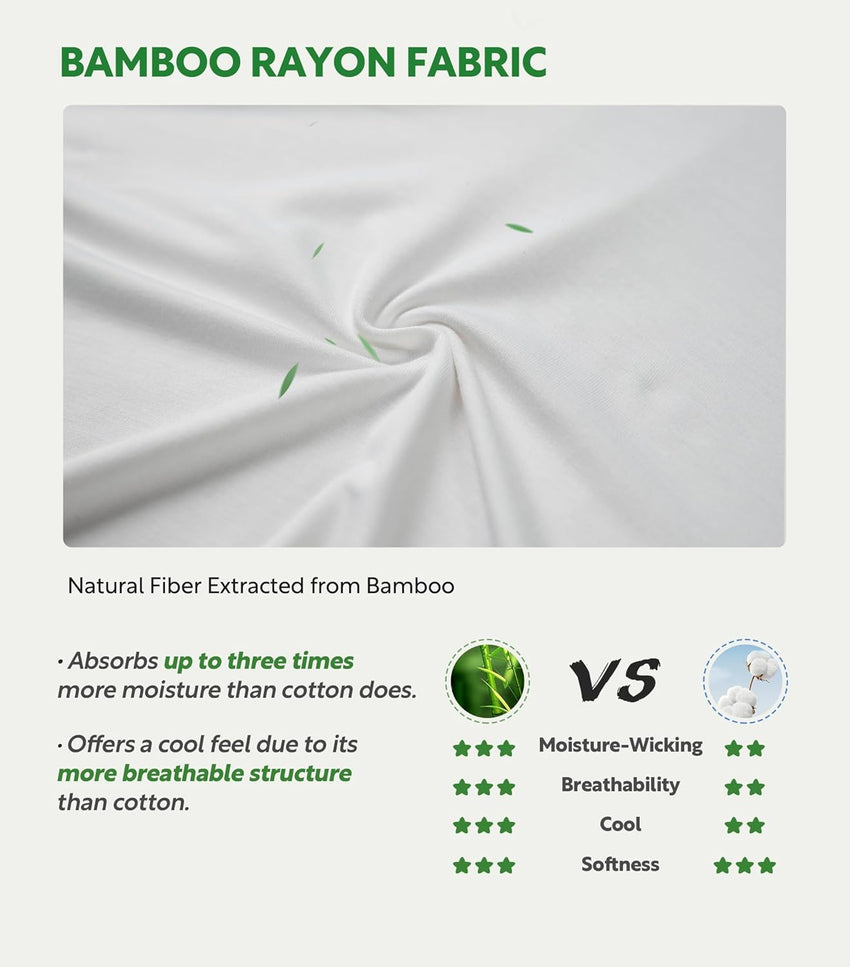 DAVID ARCHY Men's Tank Top Bamboo Rayon Undershirts Tank Shirt Moisture-Wicking A-Shirt for Men, 3 or 5 Pack