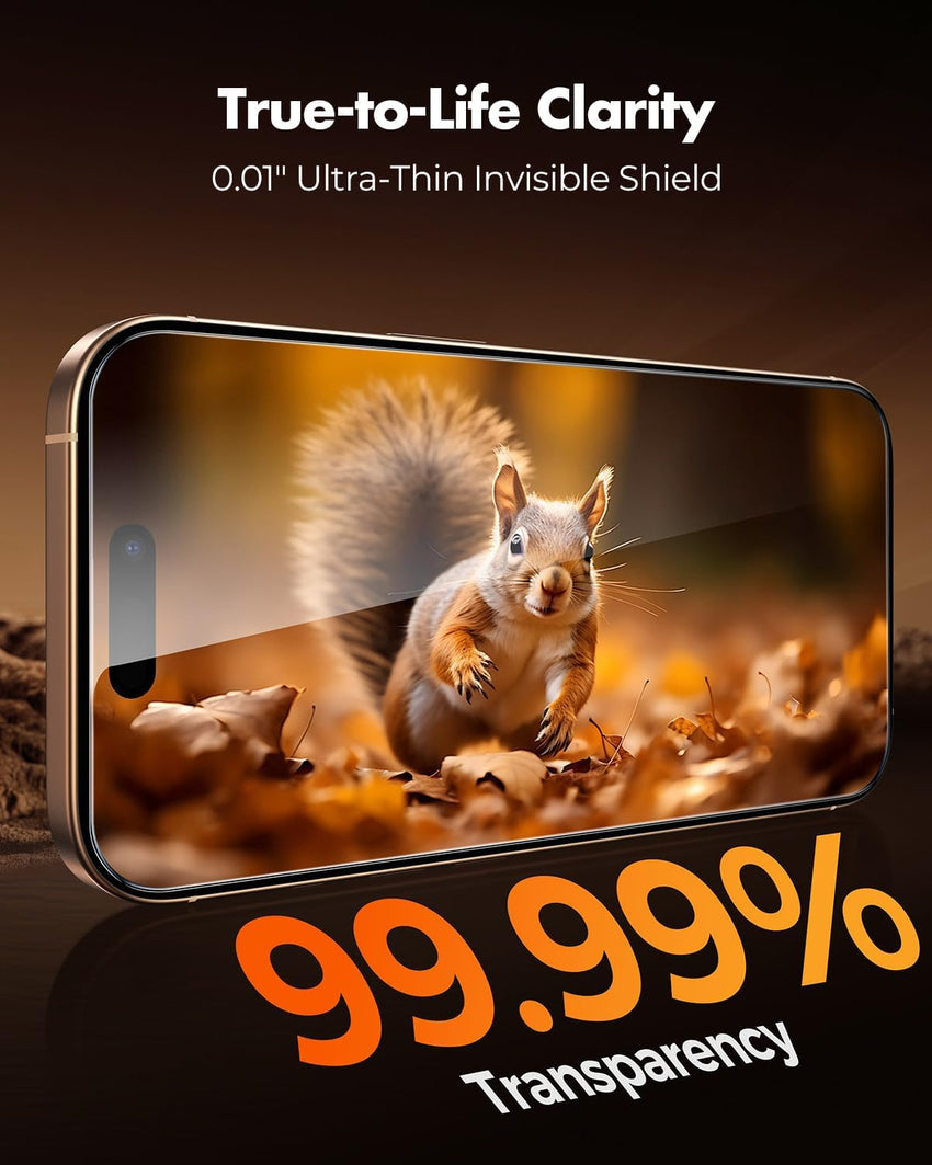 UNBREAKcable 2+2 Pack for iPhone 16 Pro Max Screen Protector & Lens Protector 【Military-Grade】【Easy Install】【Efficient Night Shot】9H+ Shatterproof Tempered Glass Film,Bubble-Free&Anti-Fingerprint ,Case Friendly-6.9 inch