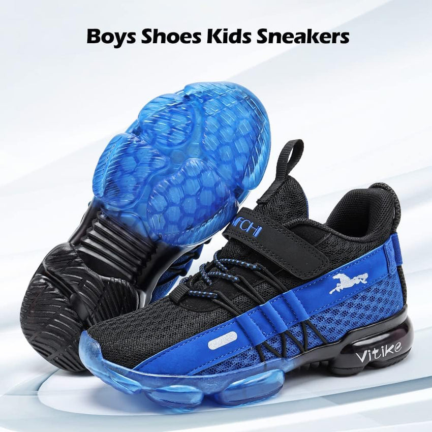 VITUOFLY Boys Sneakers Kids Running Shoes Girls Mesh Fitness Shoe Indoor Training Sneaker Lightweight Outdoor Sports Athletic Tennis Shoes for Little Kid/Big Kid