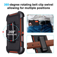 Black for iPhone 16 Case with Belt Clip Holster, Heavy Duty Rugged Military Grade Shockproof Case for iPhone 16 Case Protective Cover with Kickstand 6.1 Inch