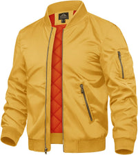 7DAY'S Men's Jackets-Bomber Jacket Fall Winter Warm Windbreaker Full Zip Casual Padded Coats