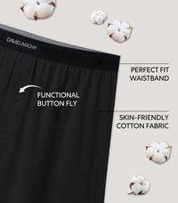 DAVID ARCHY Combed Cotton Boxers for Men Soft Underwear Mens Boxers Knit Boxer Shorts for Men Pack