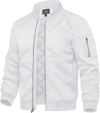 7DAY'S Men's Bomber Jackets Thermal Quilted Jacket Water Resistant Warm Winter Coats