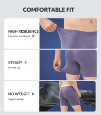 DAVID ARCHY Mens Underwear Cotton Boxer Briefs with Pouch Ultra Moisture Wicking Breathable Soft with Horizontal Fly 3 Pack