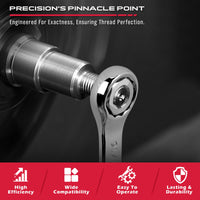 Thread Repair Thread Chaser Tool Set - 49PCS Thread Cleaner Rethreading Master Kit Metric SAE Bolt Restorer File Nut Rethreader Automotive Wheel Stud Spark Plug Engine Standard Screw Threading UNC UNF