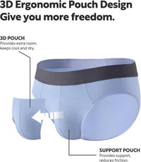 DAVID ARCHY Men's Underwear Briefs Rayon Made from Bamboo Wicking-Moisture Support Pouch Soft Underwear for Men 4 or 7 Pack