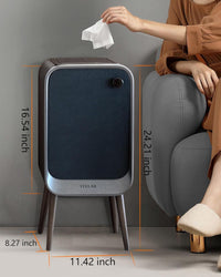 Motion Sensor Trash Can - Automatic Touchless 5.5 Gallon / 20L Garbage Bin with Lid, Quiet Auto Open/Close Office/Bedroom Trash Can for Living Room (Grey)