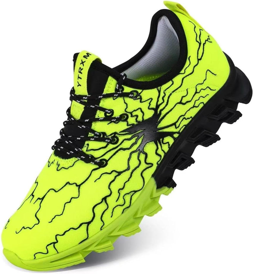 YTRXM Little/Big Boys Running Sneakers Lightweight Slip on Tennis Shoes