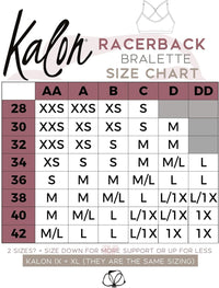 Kalon Women’s 4 Pack Racerback Sports Bralette Seamless Wireless Comfort Bra