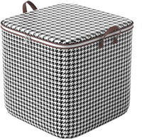 Clothes Storage Bag, Large Storage Container with Reinforced Handle and Sturdy Zipper, Foldable Portable Storage Bag for Bedding Clothing Blanket Pillows (28''x20''x20'')