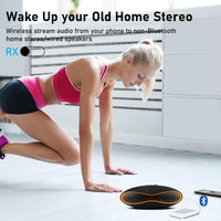 1Mii Bluetooth 5.3 Transmitter Receiver for TV to Wireless Headphones, Dual Link AptX Adaptive/Low Latency/HD Audio, Aux Adapter for Home Stereo, Airplane, Boat, Gym