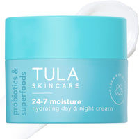 TULA Skin Care 24-7 Hydrating Day & Night Cream - Nourishing Moisturizer for Face, Maintain Skin Balance & Improve Skin Smoothness, Contains Watermelon & Apple Extract