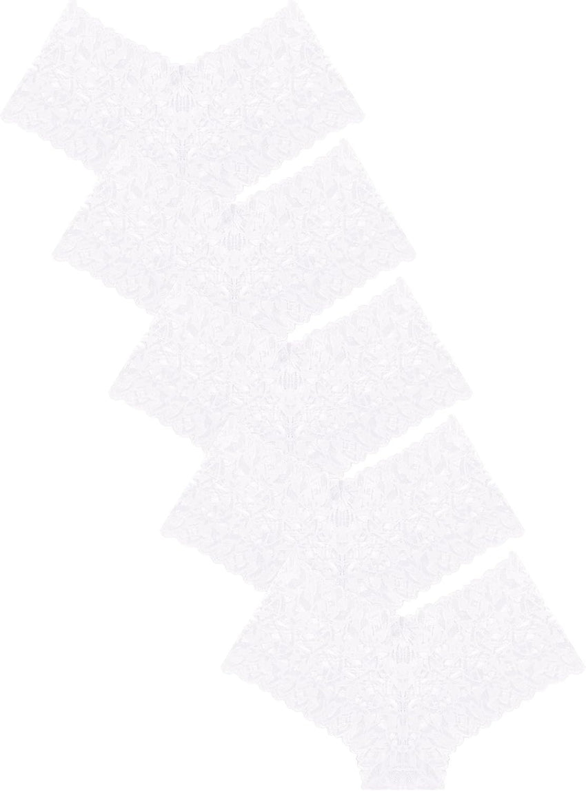 Sexy Women's Underwear Lace Shorts V Waist Breathable Cheeky Panties Boyshorts Underwear Women 5 Pack