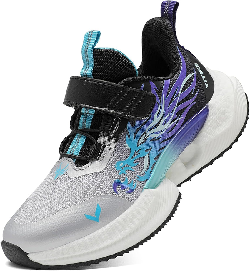 VITUOFLY Boys Sneakers Kids Running Shoes Girls Mesh Fitness Shoe Indoor Training Sneaker Lightweight Outdoor Sports Athletic Tennis Shoes for Little Kid/Big Kid