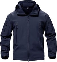 7DAY'S Men's Special Ops Military Tactical Soft Shell Winter Warm Fleece Lined Jacket Rain Hood Coat Hiking Snowboard