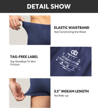 DAVID ARCHY Men's Underwear Ultra Soft Modal Support Pouch Trunks Moisture Wicking Boxer Briefs for Men Multipack