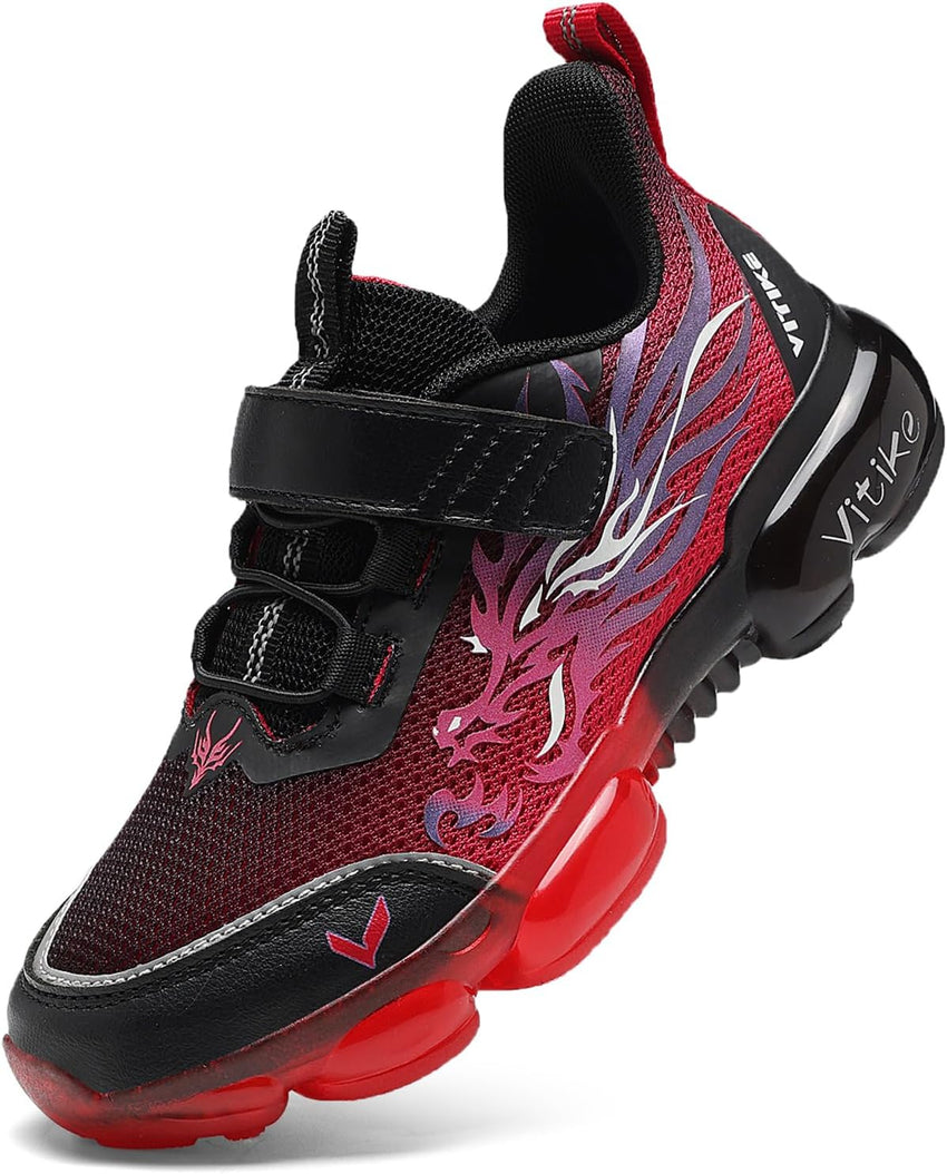 JMFCHI Kids Sneakers Boys Girls Tennis Running Shoes Outdoor Hiking Sneaker for Boys Athletic Breathable