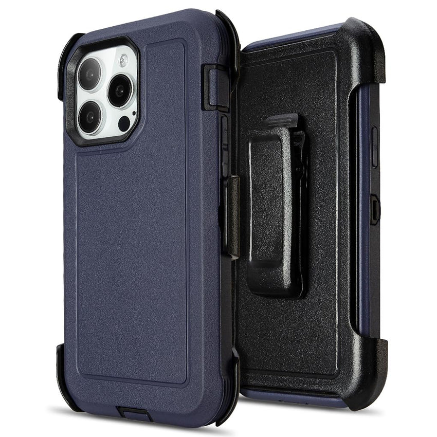 for Black iPhone 16 Pro Case with Belt Clip, for Shockproof iPhone 16 Pro Case Heavy Duty,3 Layers of Sturdy,Anti-Drop,Military-Grade Defender Cover for iPhone 16Pro Case Black