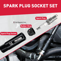 29-Piece 1/2" Drive Impact Socket Set, SAE (3/8 to 1 inch) and Metric (10-24mm) Sizes with Extension Bars Standard Deep Socket Set CR-V Material High Durability Impact Wrench