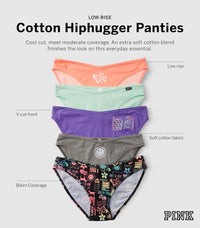 Victoria's Secret PINK Women's Cotton Bikini Underwear, Moderate Coverage Panties for Women, Multi Pack (XS-XXL)