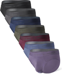 DAVID ARCHY Men's Underwear Ultra Soft Modal Dual Pouch Briefs Support Comfortable lightweight Briefs for Men 4 or 7 Pack