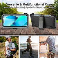 for Black iPhone 15 Case with Belt Clip, Shockproof Heavy Duty Rugged, 3 Layers of Sturdy,Anti-Drop, Military-Grade Defender Cover for iPhone 15 Case Black