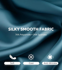 DAVID ARCHY Stretch Satin Boxers for Men, Silk Feeling Boxer Shorts, Breathable Loose Men's Underwear for Sleep 3 Pack