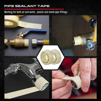 4-Piece Flare Nut Wrench Set - SAE Brake Line Wrench 1/4, 5/16, 3/8, 7/16, 1/2, 9/16, 5/8, 11/16-inch, Professional Offset Heads, Portable Organizer Pouch Included