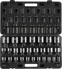 VEVOR Impact Socket Set 3/4 Inches 29 Piece Impact Sockets, 6-Point Sockets, Rugged Construction, CR-M0, 3/4 Inches Drive Socket Set Impact SAE 3/4 inch - 2-1/2 inch, with a Storage Cage