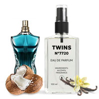 TWINS Impression of Le Beau | Perfume for Men Eau de Parfum | No.7720 | 3.4 Fl Oz / 100 ml
