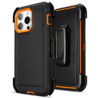 for Black iPhone 16 Pro Case with Belt Clip, for Shockproof iPhone 16 Pro Case Heavy Duty,3 Layers of Sturdy,Anti-Drop,Military-Grade Defender Cover for iPhone 16Pro Case Black