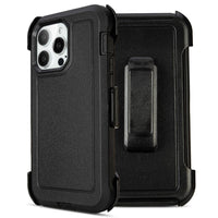for Black iPhone 15 Case with Belt Clip, Shockproof Heavy Duty Rugged, 3 Layers of Sturdy,Anti-Drop, Military-Grade Defender Cover for iPhone 15 Case Black