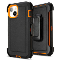 for Black iPhone 15 Case with Belt Clip, Shockproof Heavy Duty Rugged, 3 Layers of Sturdy,Anti-Drop, Military-Grade Defender Cover for iPhone 15 Case Black