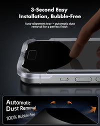 UNBREAKcable Privacy Screen Protector for iPhone 16 Pro Max (6.9-Inch), 2-Pack + 2 Lens Protectors|25° Anti-Spy|9H Hardness|Anti-Fingerprint|HD Clarity Tempered Glass