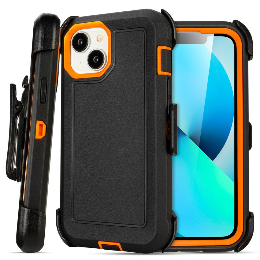 for Black iPhone 15 Case with Belt Clip, Shockproof Heavy Duty Rugged, 3 Layers of Sturdy,Anti-Drop, Military-Grade Defender Cover for iPhone 15 Case Black