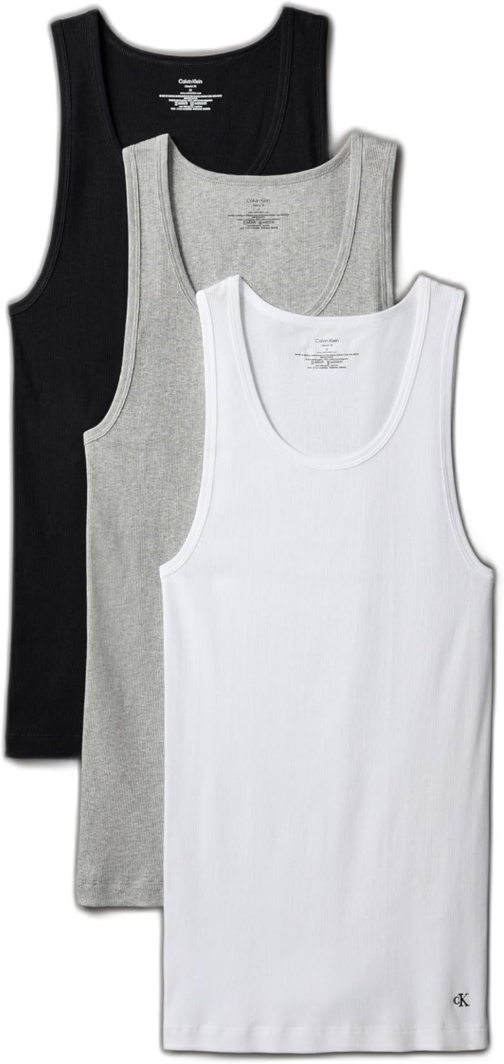 Calvin Klein Men's Cotton Classics 3-Pack Tanks