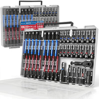 80-Piece Premium Magnetic Impact Nut Driver Set Metric & SAE with Socket Adapters, Bit Holder, Wing Nut Driver, Universal Sockets, Quick Release Extension, Power Bits