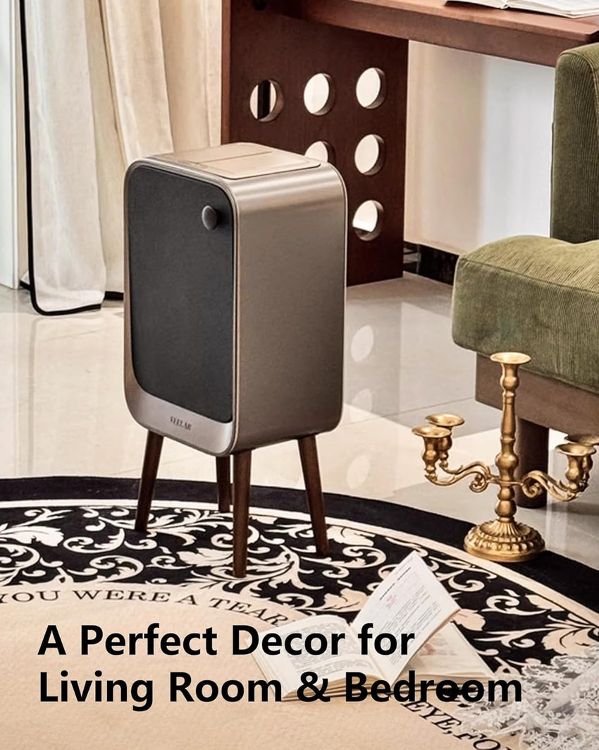 Motion Sensor Trash Can - Automatic Touchless 5.5 Gallon / 20L Garbage Bin with Lid, Quiet Auto Open/Close Office/Bedroom Trash Can for Living Room (Grey)