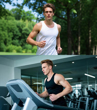 DAVID ARCHY Men's Tank Top Undershirt Micro Modal Undershirts Moisture-Wicking Tank A-Shirt for Men, 3-Pack