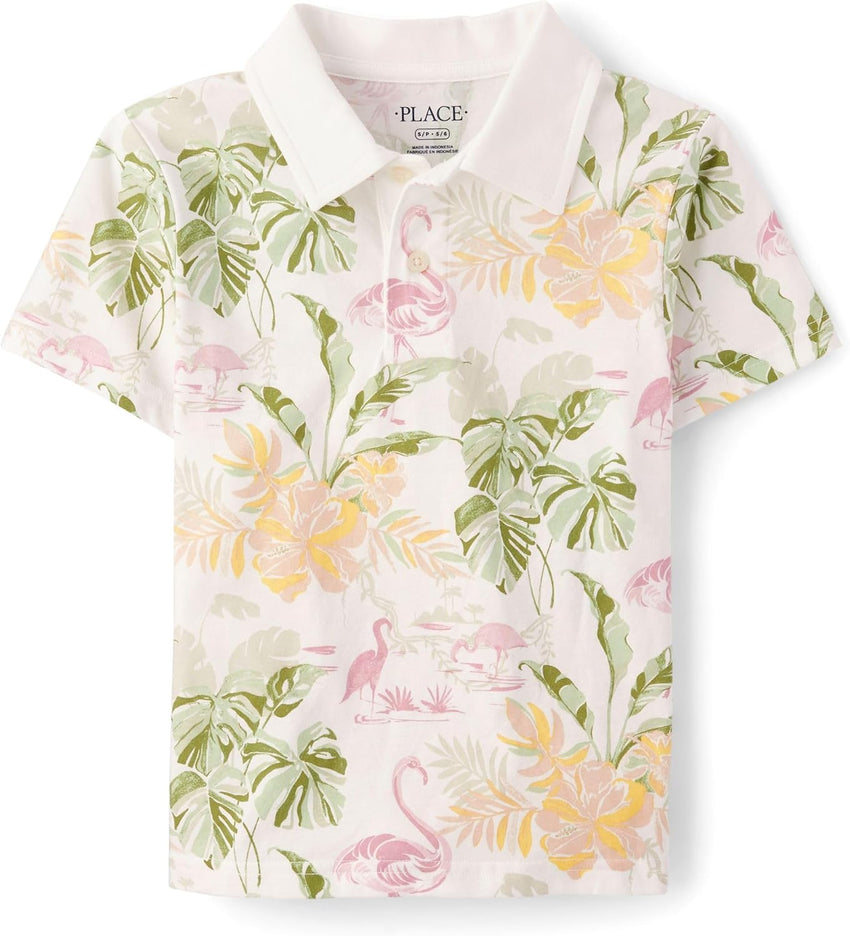 The Children's Place Boys' Uniform Short Sleeve Pique Polo