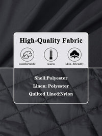 7DAY'S Men's Bomber Jackets Thermal Quilted Jacket Water Resistant Warm Winter Coats