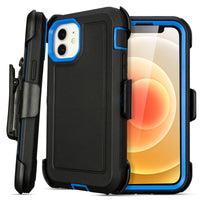 for Black iPhone 15 Case with Belt Clip, Shockproof Heavy Duty Rugged, 3 Layers of Sturdy,Anti-Drop, Military-Grade Defender Cover for iPhone 15 Case Black