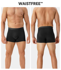 DAVID ARCHY Men's Underwear Trunks Modal Support Pouch Ultra Soft Breathable Seamless Underwear for Men 4 Pack