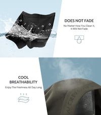 DAVID ARCHY Mens Underwear Cotton Boxer Briefs with Pouch Ultra Moisture Wicking Breathable Soft with Horizontal Fly 3 Pack