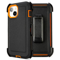 for Black iPhone 15 Case with Belt Clip, Shockproof Heavy Duty Rugged, 3 Layers of Sturdy,Anti-Drop, Military-Grade Defender Cover for iPhone 15 Case Black