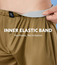 DAVID ARCHY Stretch Satin Boxers for Men, Silk Feeling Boxer Shorts, Breathable Loose Men's Underwear for Sleep 3 Pack